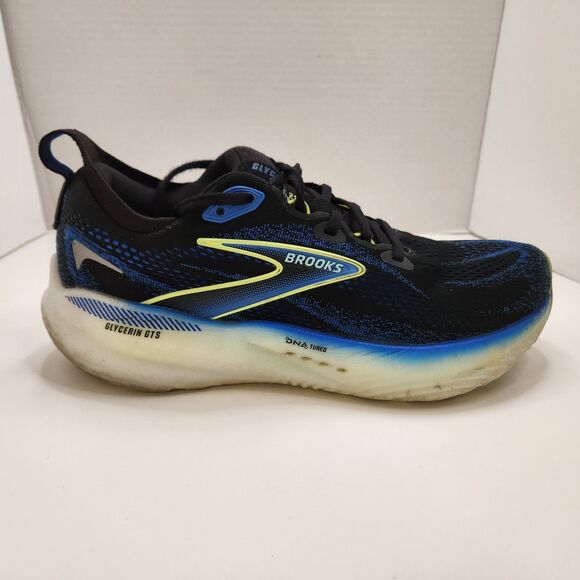Brooks Glycerin GTS 22 Black Cobalt Men\'s Size 8 Running Shoes 1104461D002‎